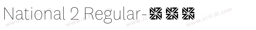 National 2 Regular字体转换